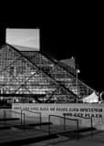 Vertical The Rock and Roll Hall of Fame in Cleveland black and white Photos