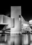 Vertical The Backside of the Rock and Roll Hall of Fame black and white Photos