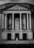 Vertical Severance Hall black and white