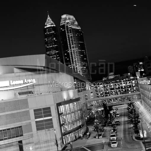 The Q in Downtown Cleveland -- Cleveland Black and White Photos