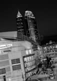 Vertical The Q in Downtown Cleveland black and white Photos