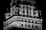 Horizontal The Top of Terminal Tower black and white Photos
