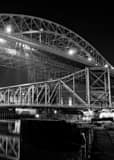 Vertical The Veterans Memorial Bridge black and white Photos