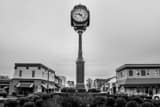 Horizontal The Columbiana Town Center Clock black and white Photos