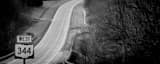 Panoramic Ohio Route 344 West out of Columbiana Ohio black and white Photos
