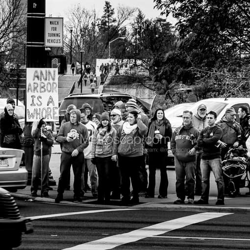 Ann Arbor is a Whore Sign -- Columbus Black and White Photos