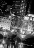 Vertical The Broad Street Bridge over the Scioto River black and white Pictures