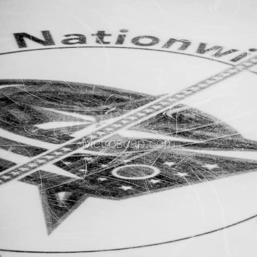 The Main Ice Sheet in Nationwide Arena -- Columbus Black and White Photos