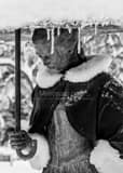Vertical The Christmas Shawl on the Umbrella Girl Fountain Framed Photos