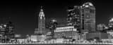 Panoramic The Columbus Skyline and Rich Street Bridge Framed Photos