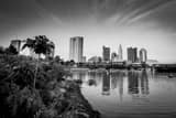Horizontal The Columbus Skyline in the Day Time Framed Photos
