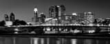 Panoramic The Columbus Skyline and the NEW Main Street Bridge Framed Photos