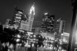 Horizontal The Columbus Skyline on a Skewed Angle Photography
