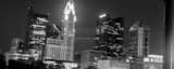 Panoramic The Columbus Skyline on a Skewed Angle Photography