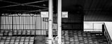 Panoramic The Decaying Remains of Old Cooper Stadium black and white Photos