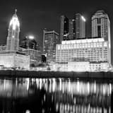 Square The Columbus Skyline from the Amphitheater Framed Photos