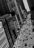 Vertical Front Street Cityscape in Downtown Columbus black and white Photos