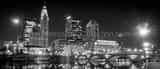 Panoramic The 2012 Columbus Skyline in its Bicentennial Year black and white Pictures