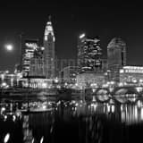 Square The 2012 Columbus Skyline in its Bicentennial Year black and white Pictures