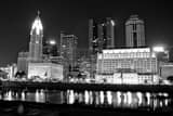 Horizontal The Columbus Skyline from COSI and Genoa Park Framed Photos