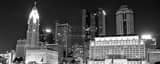 Panoramic The Columbus Skyline from COSI and Genoa Park Framed Photos