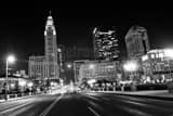 Horizontal The National Road Cuts Through Downtown Columbus black and white Photos