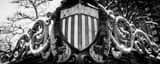 Panoramic The Eagle and Shield at the Columbus Cultural Arts Center black and white Pictures
