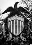 Vertical The Eagle and Shield at the Columbus Cultural Arts Center black and white Pictures