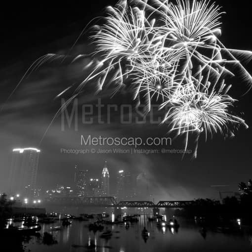 Red White and Boom in Columbus Ohio -- Columbus Black and White Photos