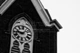 Horizontal The Clock Face of St. Mary's in German Village Framed Photos