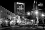 Horizontal Go Jackets in the Nationwide Building black and white Pictures