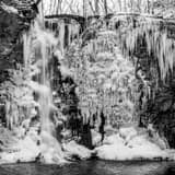 Square Hayden Falls black and white Photos