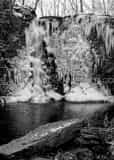 Vertical Hayden Falls black and white Photos