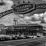 Square Hilliard Station black and white Photos
