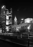 Vertical The Huntington Building with the Statehouse and Riffe Center Photography