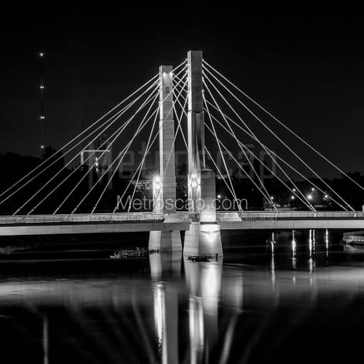 The Lane Avenue Bridge over the Olentangy River -- Columbus Black and White Photos