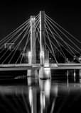 Vertical The Lane Avenue Bridge over the Olentangy River Framed Photos