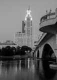 Vertical The LeVeque Tower and the Broad Street Bridge Framed Photos