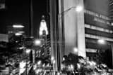 Horizontal The LeVeque Tower from North High Street Framed Photos