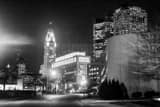Horizontal The LeVeque Tower and Ohio Supreme Court Building along Civic Center Drive Framed Photos