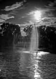 Vertical Mirror Lake on OSU Campus Framed Photos