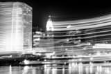 Horizontal A Motion Blur Version of the Columbus Skyline black and white Photos