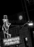 Vertical Mr. Peanut Sign on S. High Street Framed Photos
