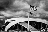 Horizontal The National Veterans Memorial Museum black and white Photography