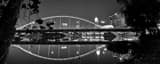Panoramic The NEW Main Street Bridge from Miranova Framed Photos