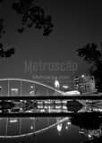 Vertical The NEW Main Street Bridge from Miranova Framed Photos