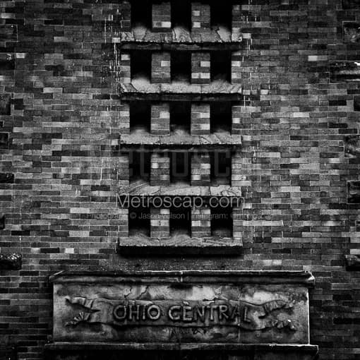 The Ohio Central Station off West Broad Street -- Columbus Black and White Photos