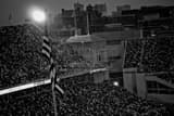 Horizontal Ohio Stadium from C-Deck and the Columbus Skyline Framed Photos