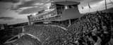 Panoramic The New Press Box at Ohio Stadium black and white Pictures