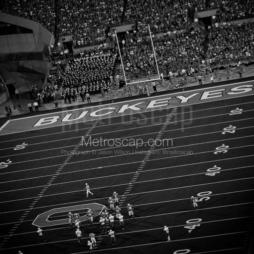 The Ohio State Buckeyes Home Opener -- Columbus Black and White Photos